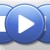 Media Player Buttons Suave Blue