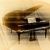 Grand Piano & White Brown Notes Reflecting HD Video Background 0091