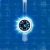 Clock & Clock Dial Blue Spinning HD Video Background 0156