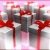 Gift Boxes White & Red Ribbons Spinning HD Video Background 0221