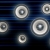 Speakers Black & Blue Line Beams HD Video Background 0244