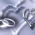 Hearts & Rings Silver Spinnig HD Video Background 0337