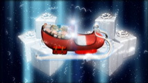 Sled with gifts