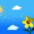 Sun & Flower Waving HD Video Background 0465