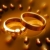 Rings & Hearts Gold Rotating HD Video Background 0507
