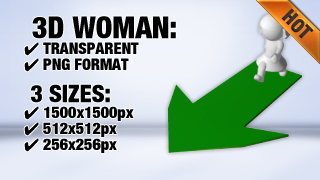 Woman Arrow 3 3D