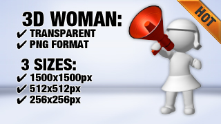 Announce Woman 3D
