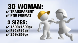 Women Pointing 3D