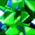 Green Triangles Spinning Metallic HD Video Background 0884