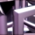 Purple Metallic Squares Spinning HD Video Background 0894