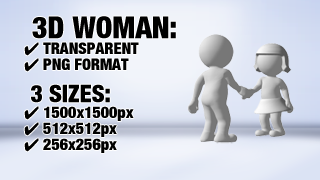 Woman Shaking Hand 2 3D