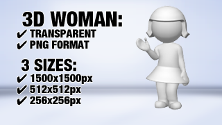 Woman Wave 1 3D