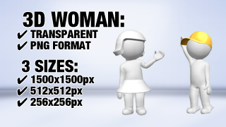 Woman Wave 3 3D