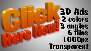 3D Advertising Graphic – Click Here Now!
