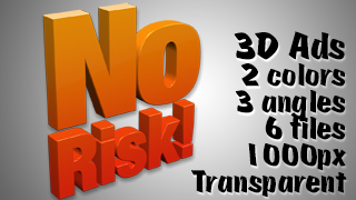 3D Advertising Graphic – No Risk