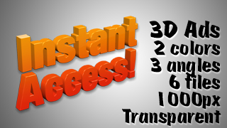 3D Advertising Graphic – Instant Access