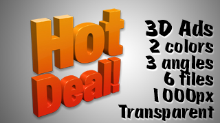 3D Advertising Graphic – Hot Deal