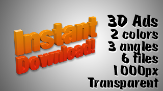 3D Advertising Graphic – Instant Download