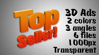 3D Advertising Graphic – Top Seller