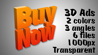 3D Advertising Graphic – Buy Now
