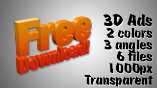 3D Advertising Graphic – Free Download