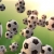 Soccer Balls Spinning and Floating HD Video Background 1315