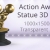Action Award Statue 3D Guy