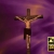 Crucifix Centered Purple Loopable Video Background C150302