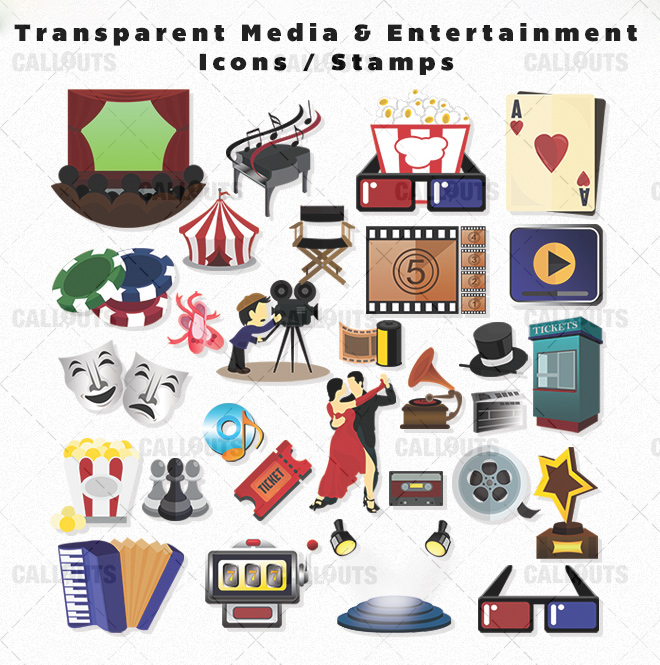 TranspMediaEnterainIconsOverview