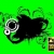 Black Grunge Splash 03 Green Screen
