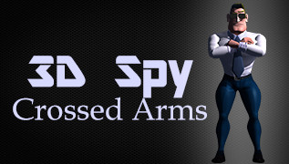 3D Spy Crossed Arms