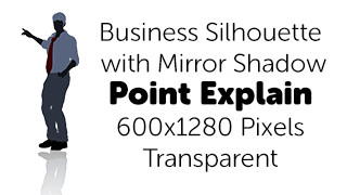 Explain Point Business Silhouette Mirror Transparent