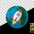 Rocket Earth Transparent Animated Icon