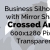 Crossing Arms Business Silhouette Mirror Transparent