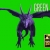 Animated Flying Dragon 01 on Greenscreen