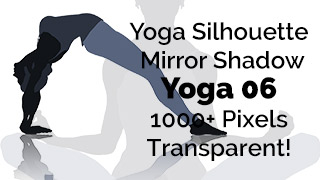 Yoga Exercise Mirror Transparent Silhouette 06