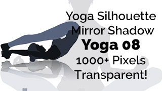 Yoga Exercise Mirror Transparent Silhouette 08