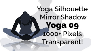 Yoga Exercise Mirror Transparent Silhouette 09