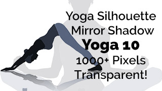 Yoga Exercise Mirror Transparent Silhouette 10