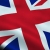 United Kingdom UK Waving Flag Close-Up