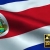 Costa Rica Waving Flag Close-Up