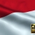 Indonesia Waving Flag Close-Up