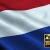 Netherlands Waving Flag Close-Up