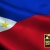 Philippines Waving Flag Close-Up