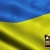 Ukraine Waving Flag Close-Up
