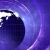 Spinning Globe Purple Digital Background 1490