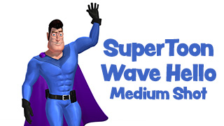 SuperToon 3D Waving Hello Medium Shot
