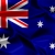 Australia Silky Flag Graphic Background