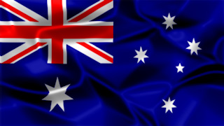 Australia Silky Flag Graphic Background