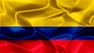 Colombia Silky Flag Graphic Background